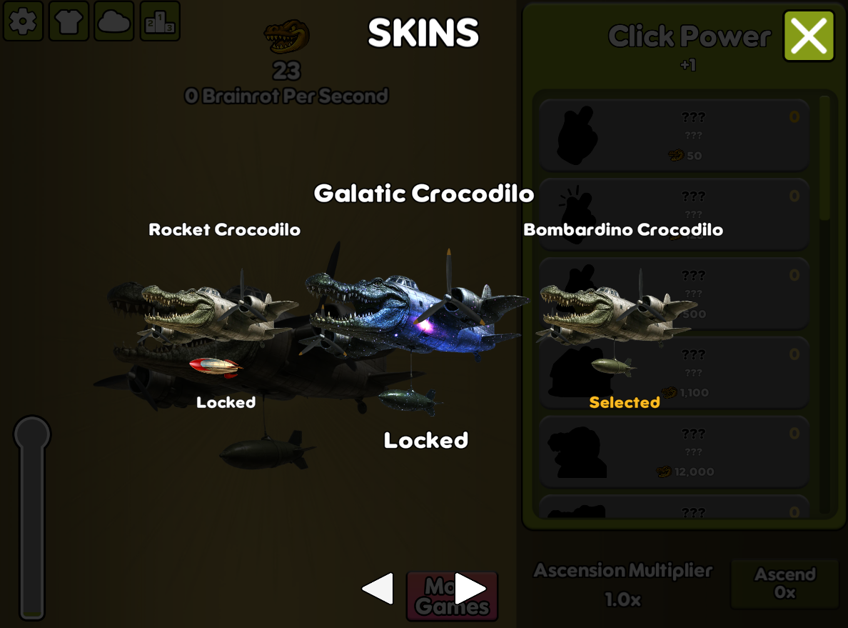 Bombardino Crocodilo Clicker